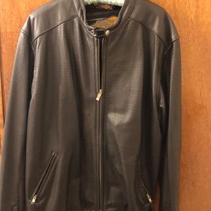 Power Trip Leather Motorcycle Jacket